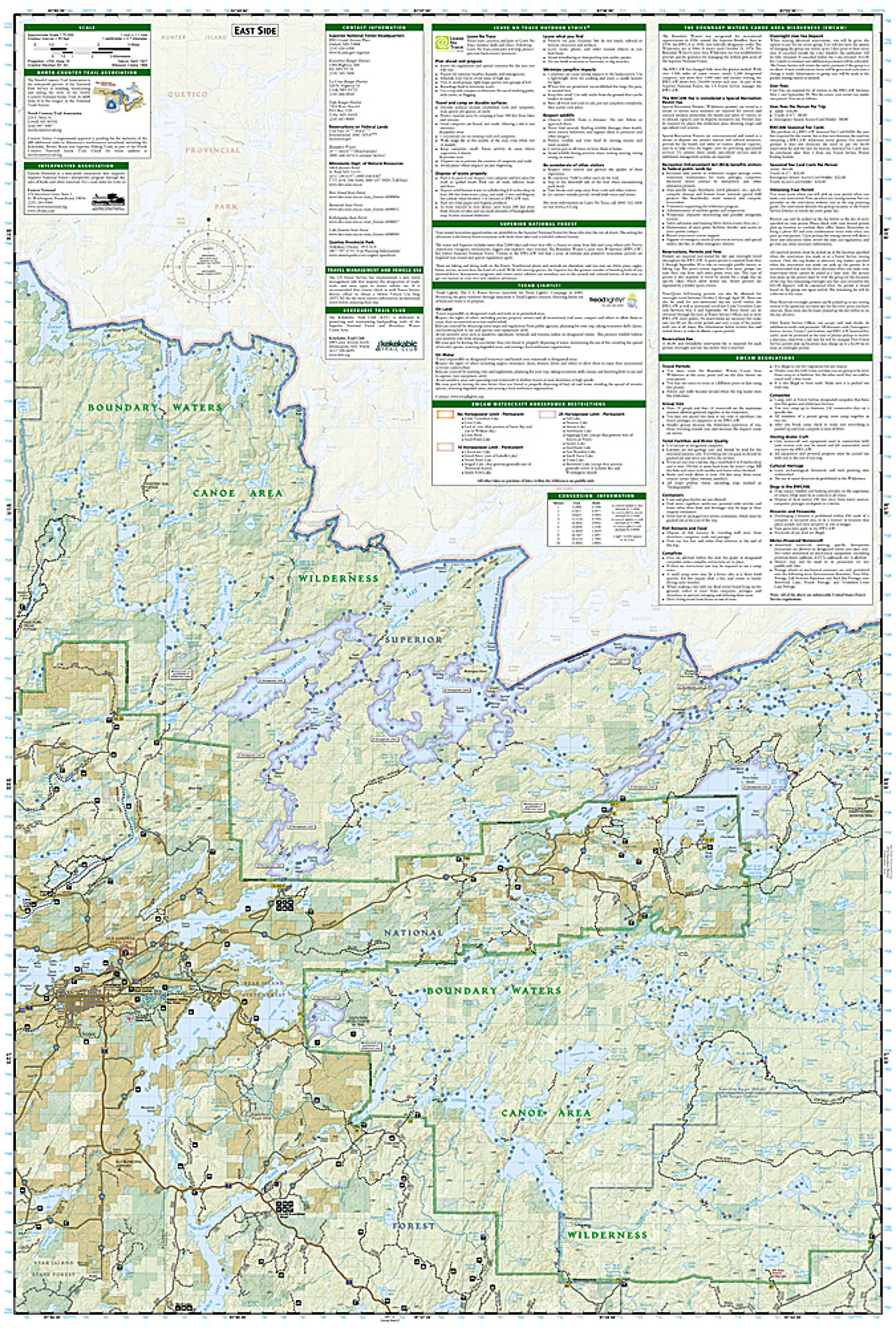 Boundary Waters West Map : The Hiker Box